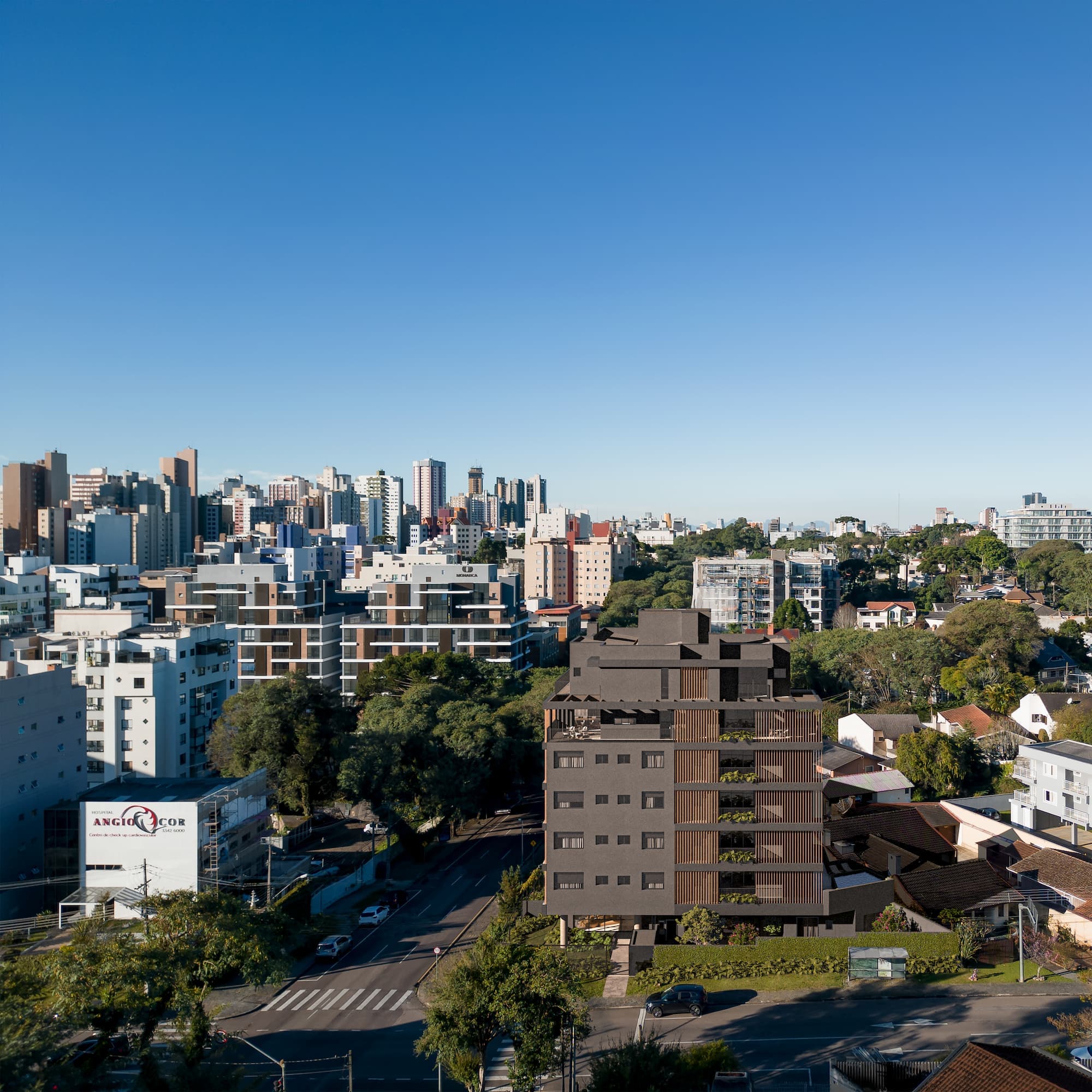 Esquina do Wish — entorno urbano do Bigorrilho